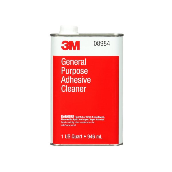 3M General Purpose Adhesive Cleaner, 08984, 1 Quart, 6 per case 7000000492